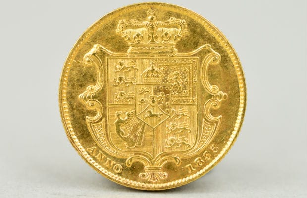 The 1835 William IV gold full sovereign