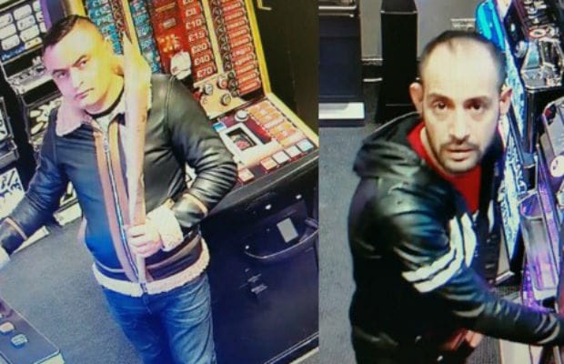 The two men caught on CCTV