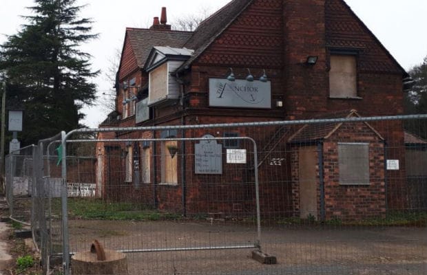 The former Anchor pub in Streethay