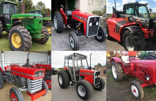 The stolen tractors