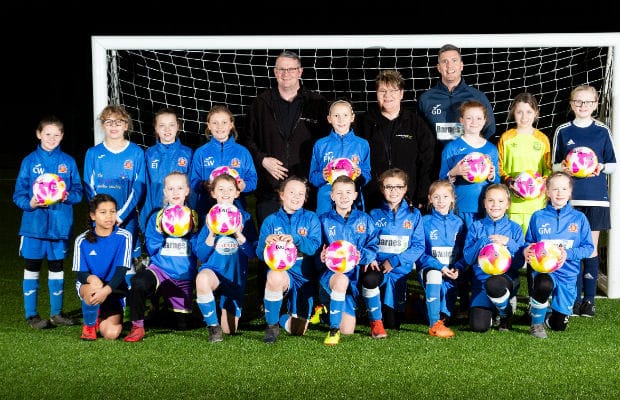 Lichfield Wildcats with their new Fairtrade Fortnight footballs