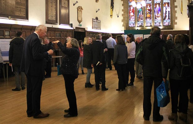 People at the consultation event