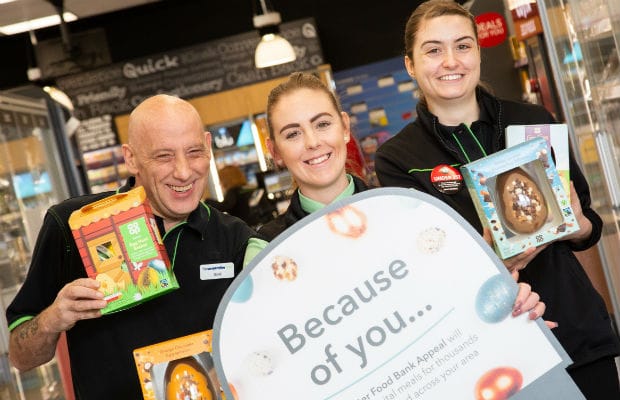 The launch of the Easter foodbank appeal