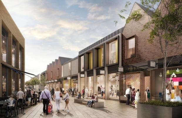 An artist's impression of the doomed Friarsgate development