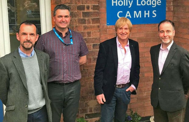 The Child and Adolescent Mental Health Service's general manager David Pike and deputy manager Paul Andre with MPs Michael Fabricant and Christopher Pincher