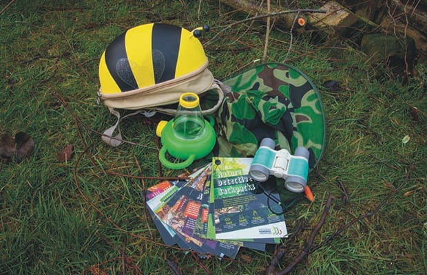One of the Nature Detective backpacks