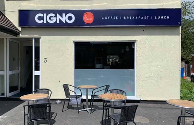 Cigno coffee shop in Burntwood