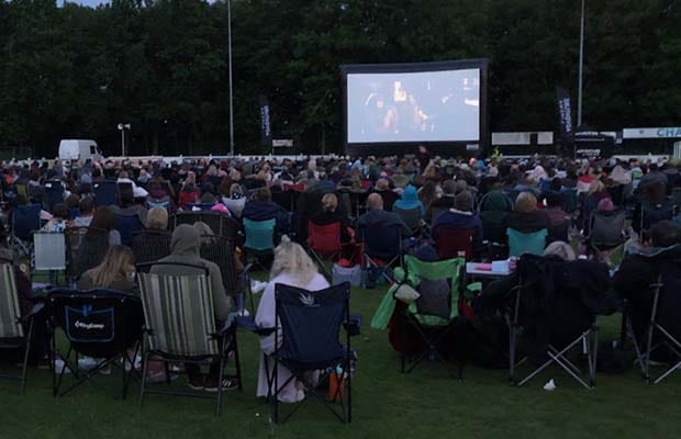 Crowds enjoying one of the films. Pic: Gary Cater