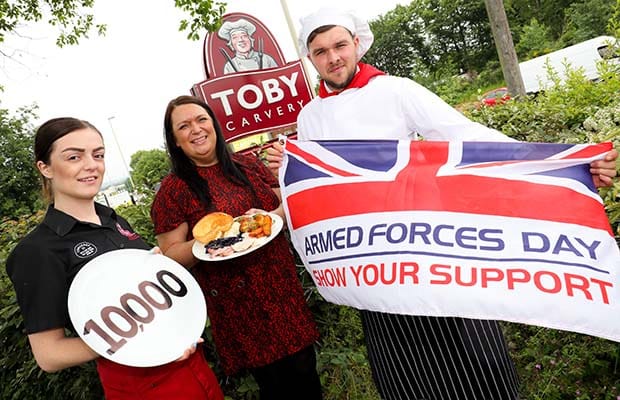 Armed Forces Day preparations at Toby Carvery