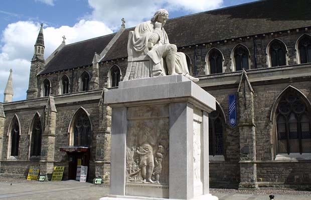 The Samuel Johnson statue in Lichfield