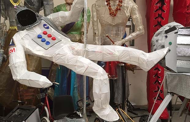 Some of the space parade puppets