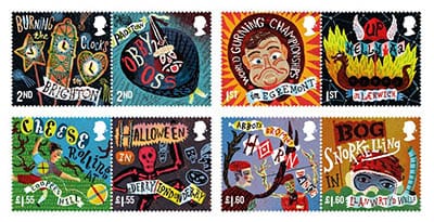 The new Curious Customs stamps