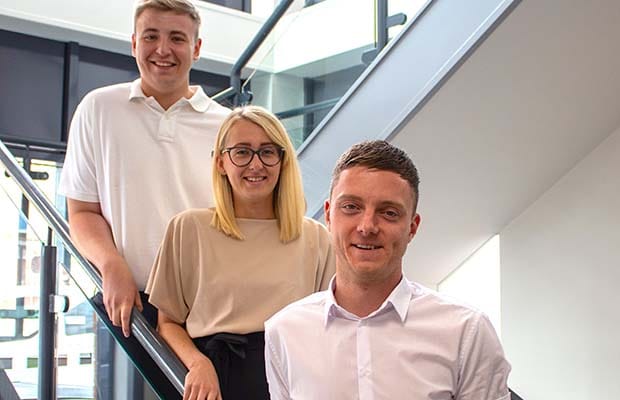 Rob Bourne, Niamh Morrissey and Nathan Goodsir
