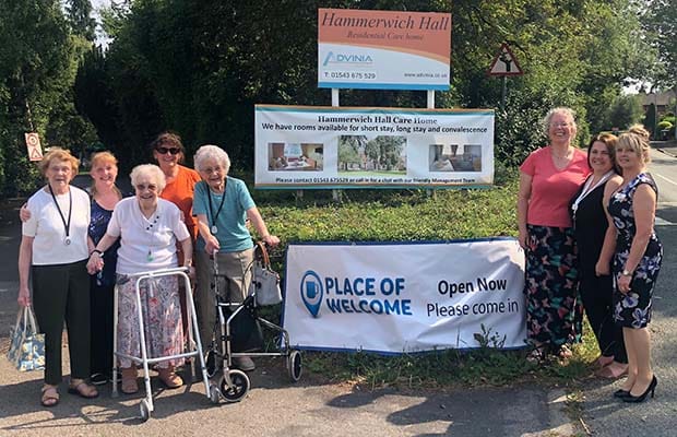 The launch of Places of Welcome at Hammerwich Hall Care Home