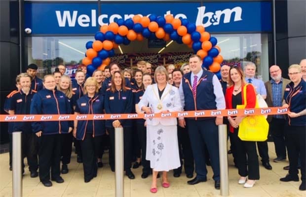 The opening of the new B&M store in Lichfield