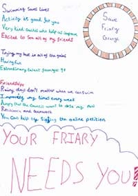 One of the posters submitted as part of the Save Friary Grange Leisure Centre campaign