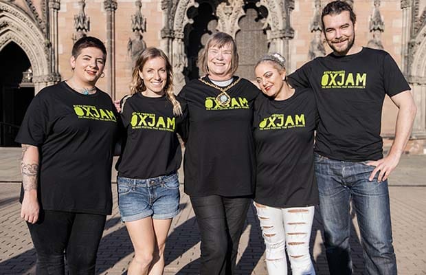 The launch of the Oxjam Festival in Lichfield
