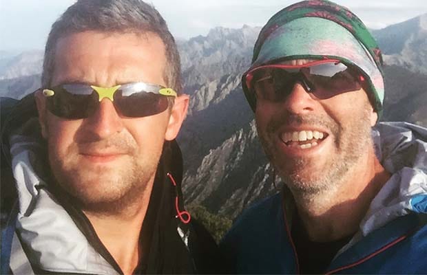 David Crisp and Andrew Blackmore who are two of the team taking on the charity trek