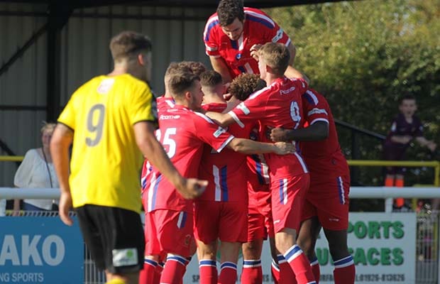Chasetown's players celebrate