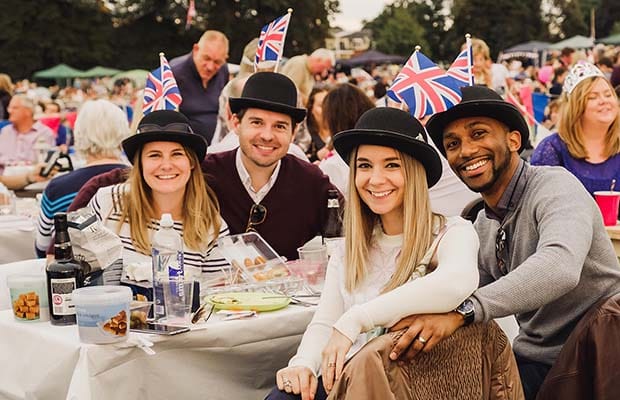 Crowds at the Lichfield Proms in Beacon Park