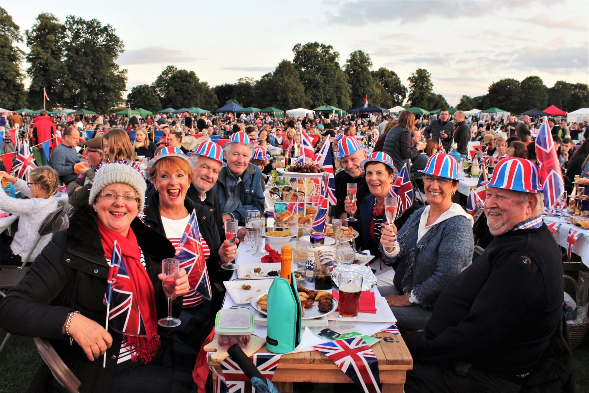 Crowds enjoying the Lichfield Proms