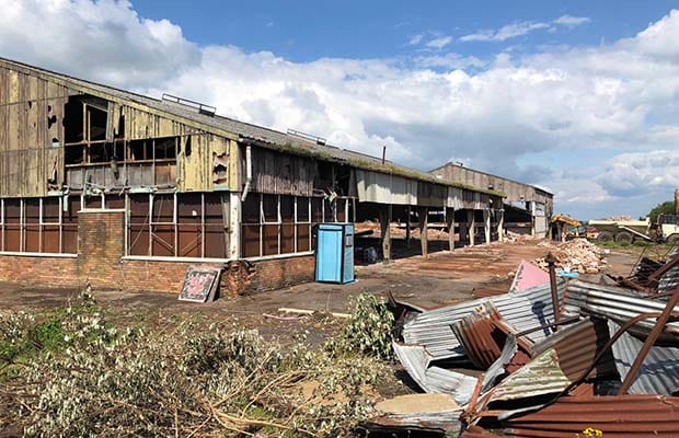 One of the old units at the Mount Road Industrial Estate