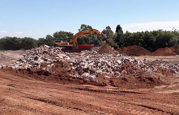 Work to clear the Mount Road site was carried out earlier this year