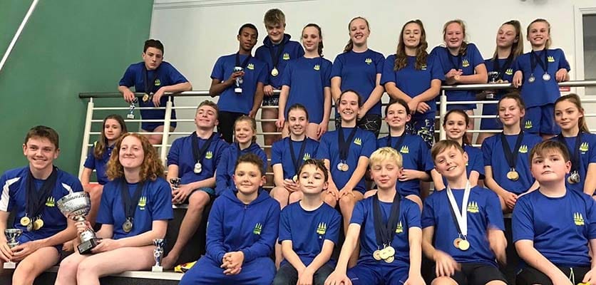 Members of Lichfield Swimming Club