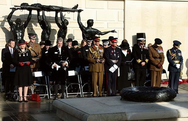 The Duke of Kent at the Armistice Day service