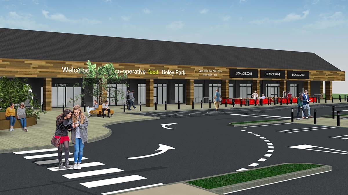 An artist's impression of the new site at Boley Park