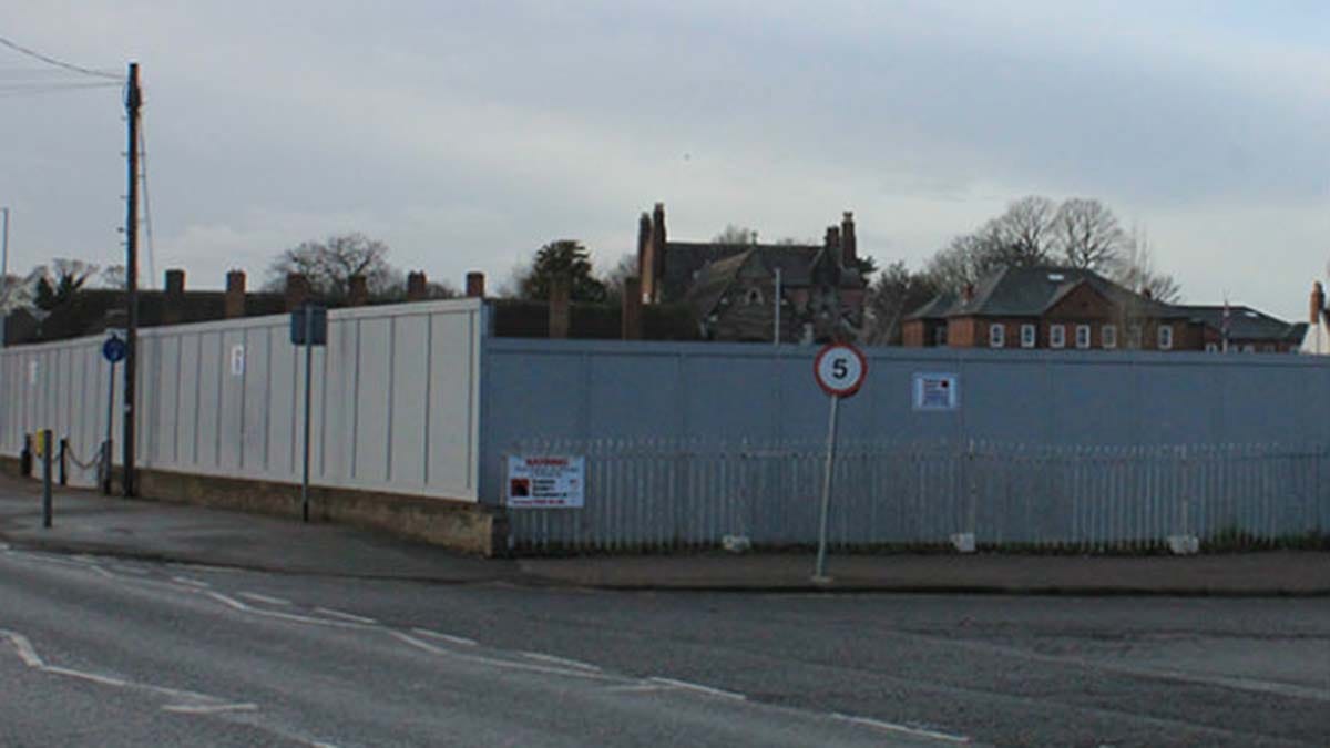 The hoardings around the site earmarked for the failed Friarsgate scheme