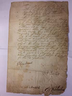 The letter written on behalf of Thomas Lightwood