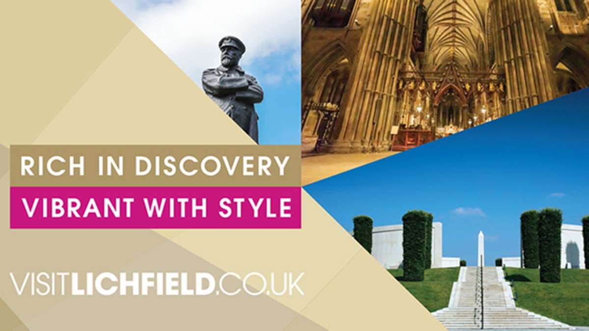 One of the new Visit Lichfield promotional boards