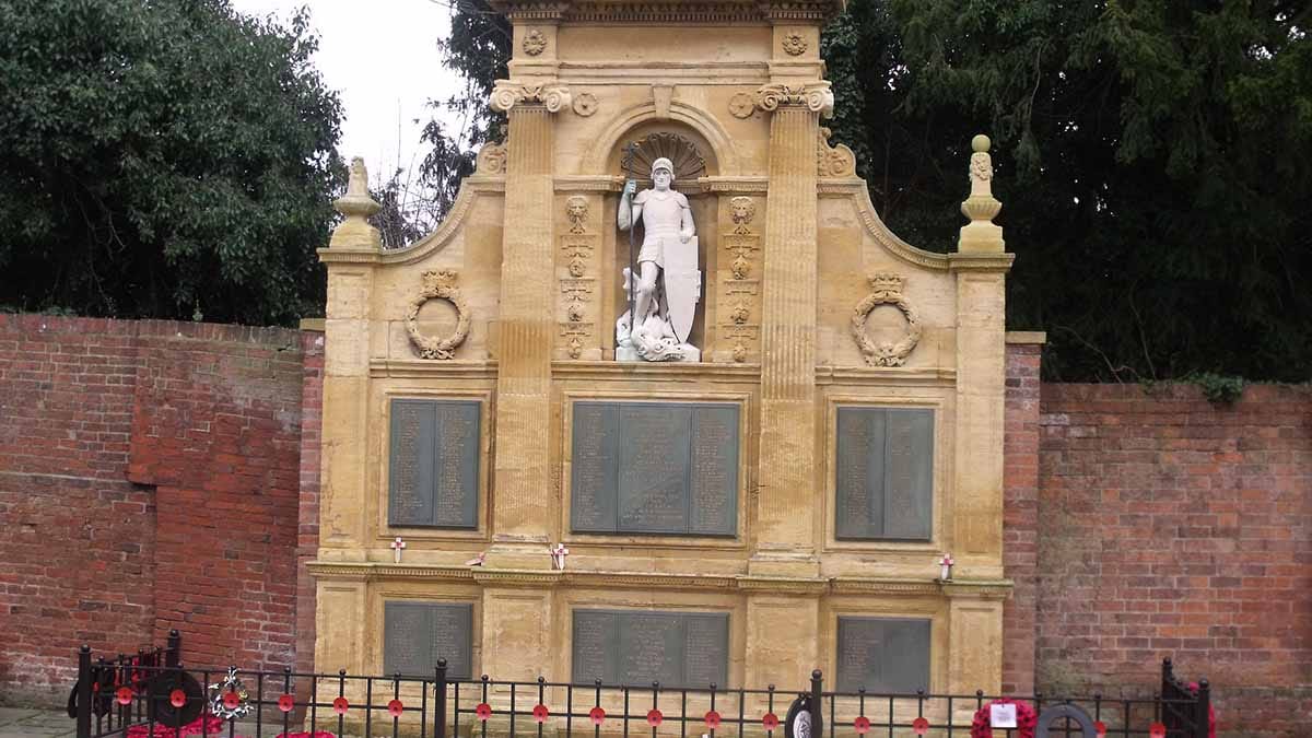 The war memorial in the Lichfield Garden of Remembrance. Picture: Elliot Brown