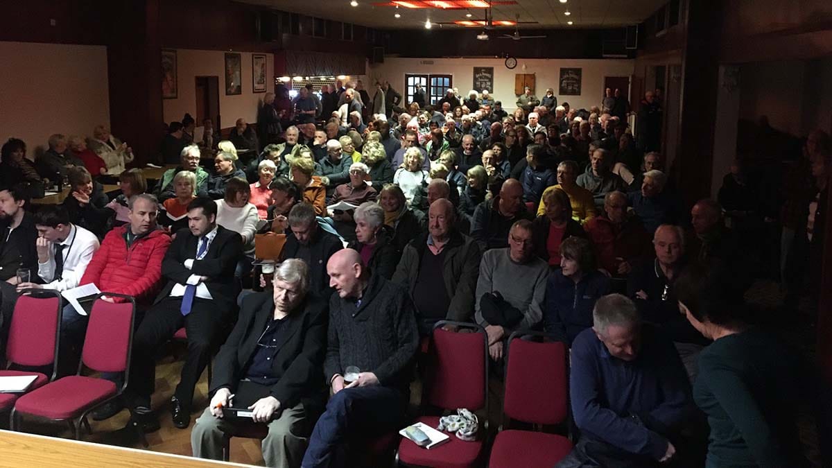 Residents at the public meeting in Burntwood