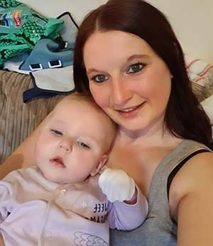 Helen Gater with her daughter Olivia-May
