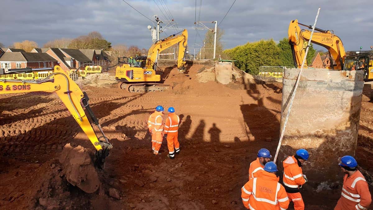 Work taking place on the new Lichfield Southern Bypass