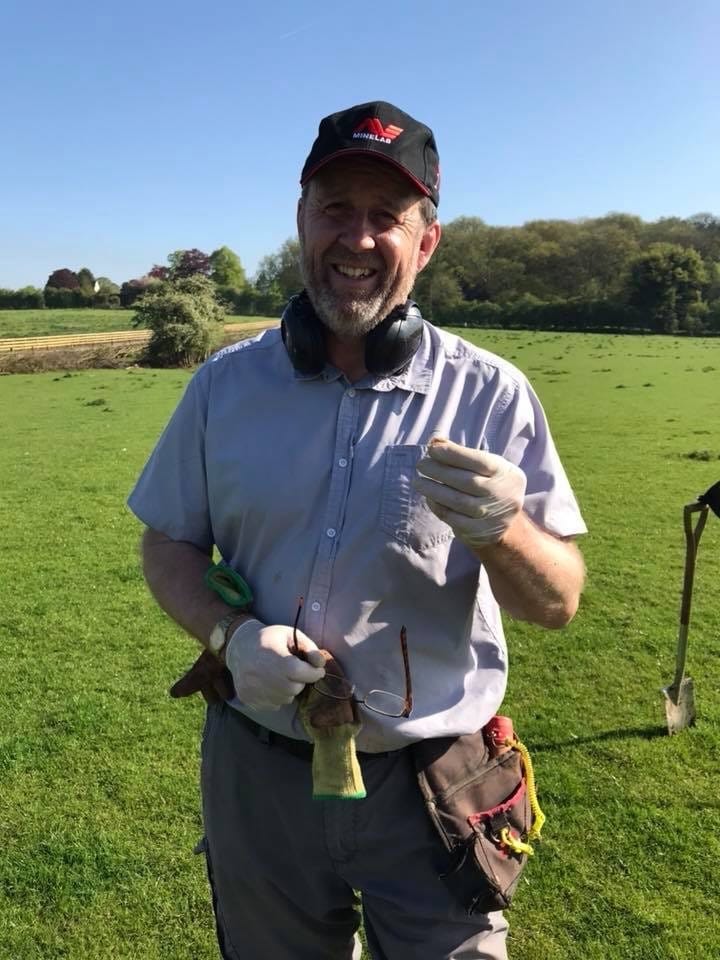 Guy Gordon with the ring on the day he found it