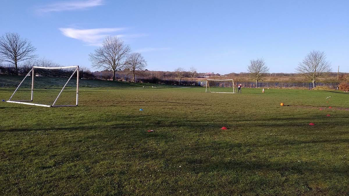 The playing fields at Whittington Primary School. Picture: Crowdfunder