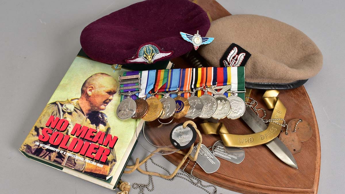 Some of the items being sold at auction
