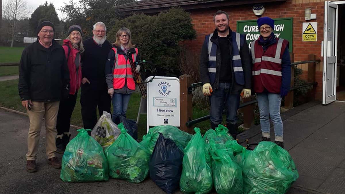 Members of the Lichfield Litter Legends group