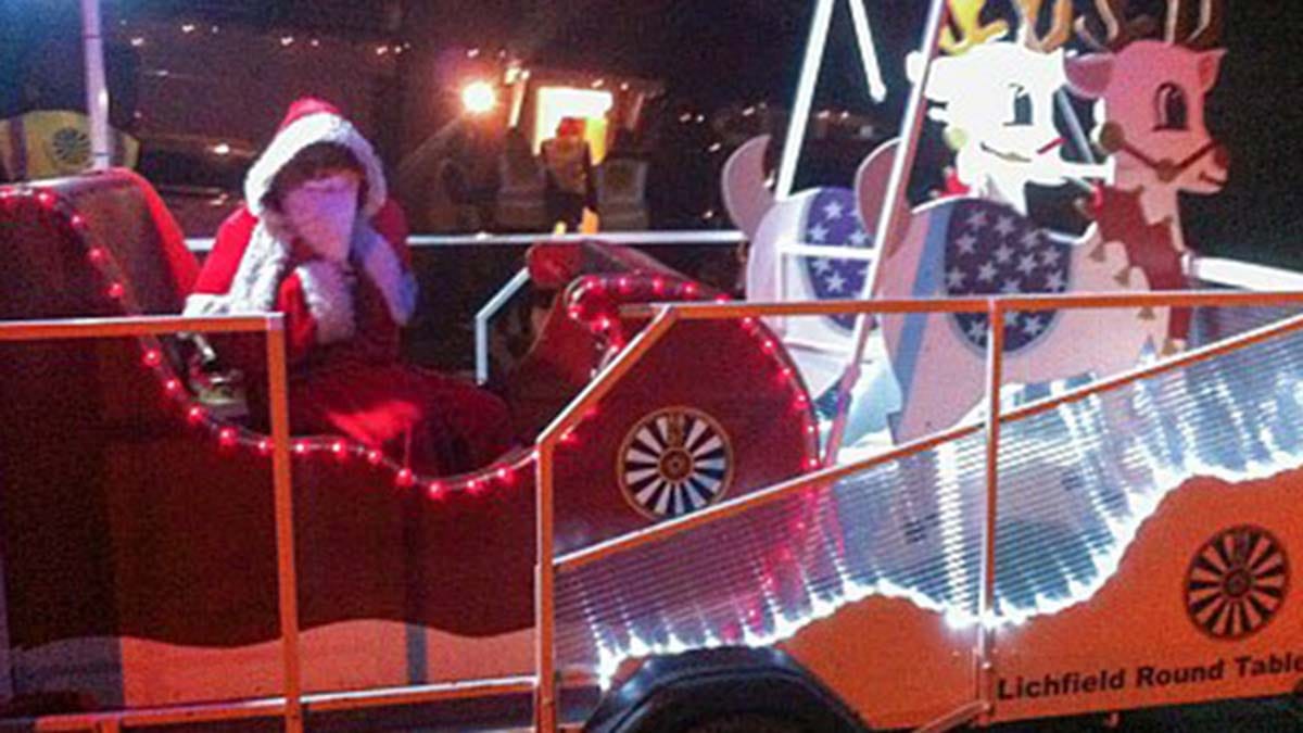 The Lichfield Round Table Santa sleigh