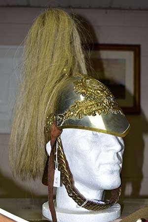 A cavalry helmet sold at auction in Lichfield