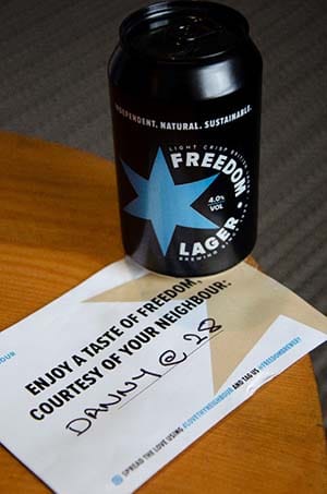 Freedom Brewery's Love Thy Neighbour campaign