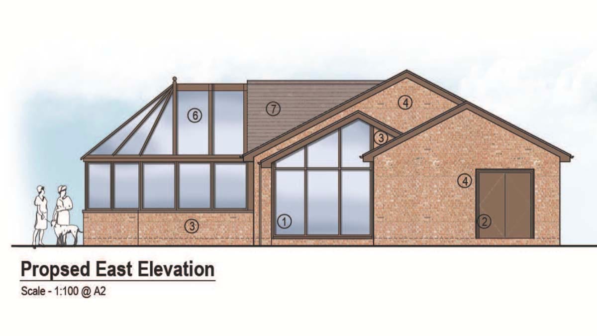 An artist's impression of the clubhouse extension