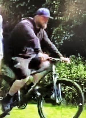 An image of the man police want to speak to over the incident in Darnford Park