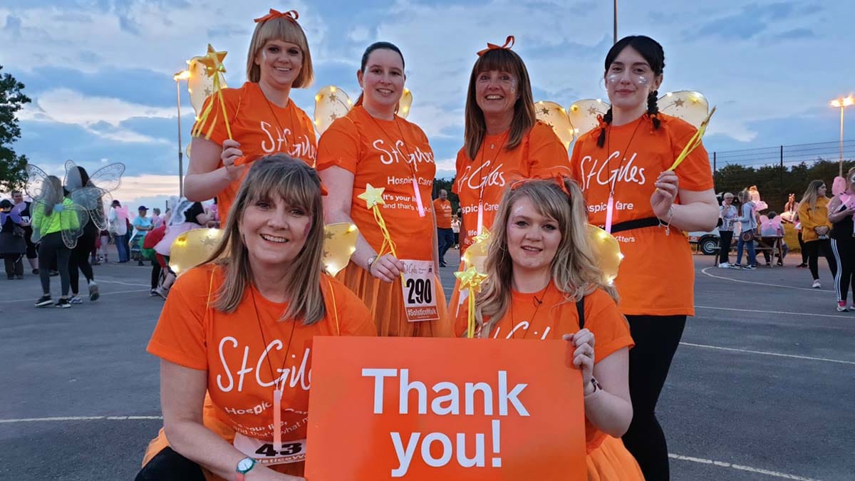 Team Dougie taking part in the 2019 Solstice Walk
