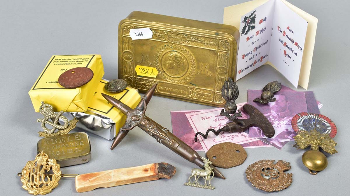 Some of the items in David Bryant's collection