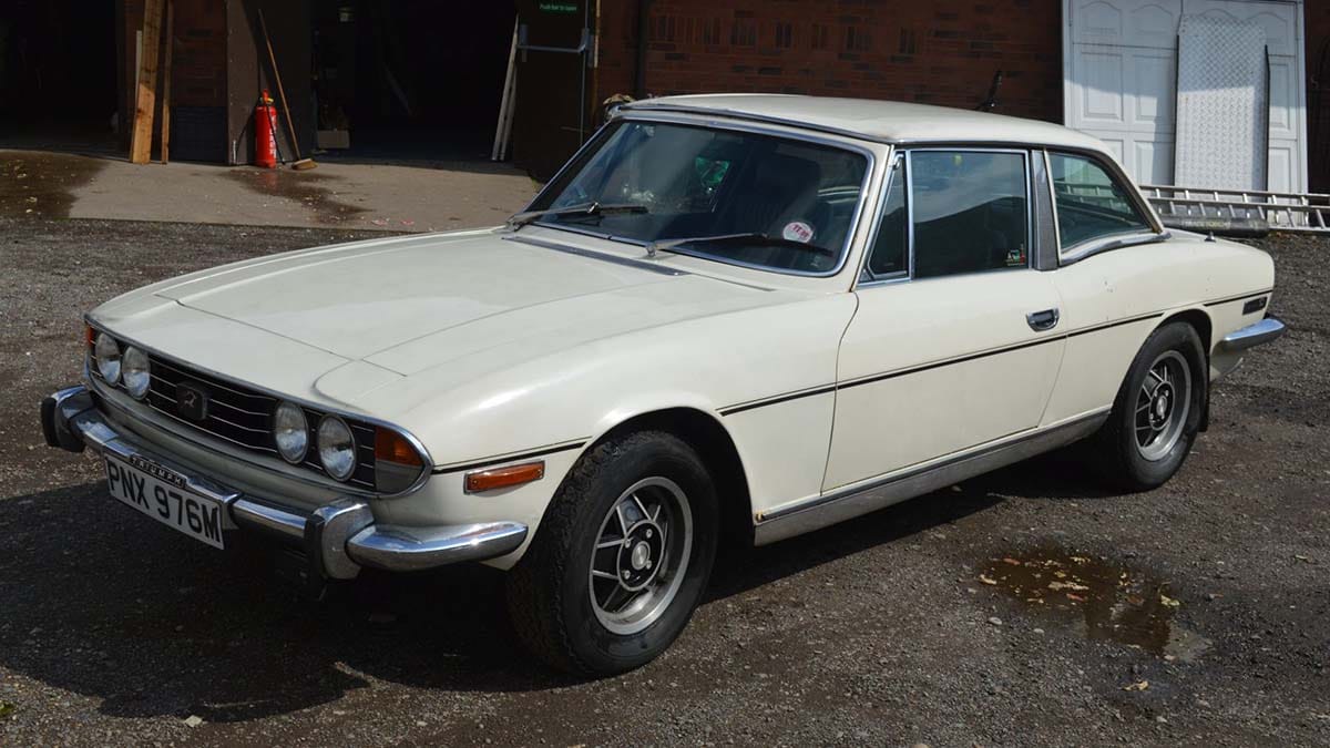 The Triumph Stag sold at auction in Lichfield