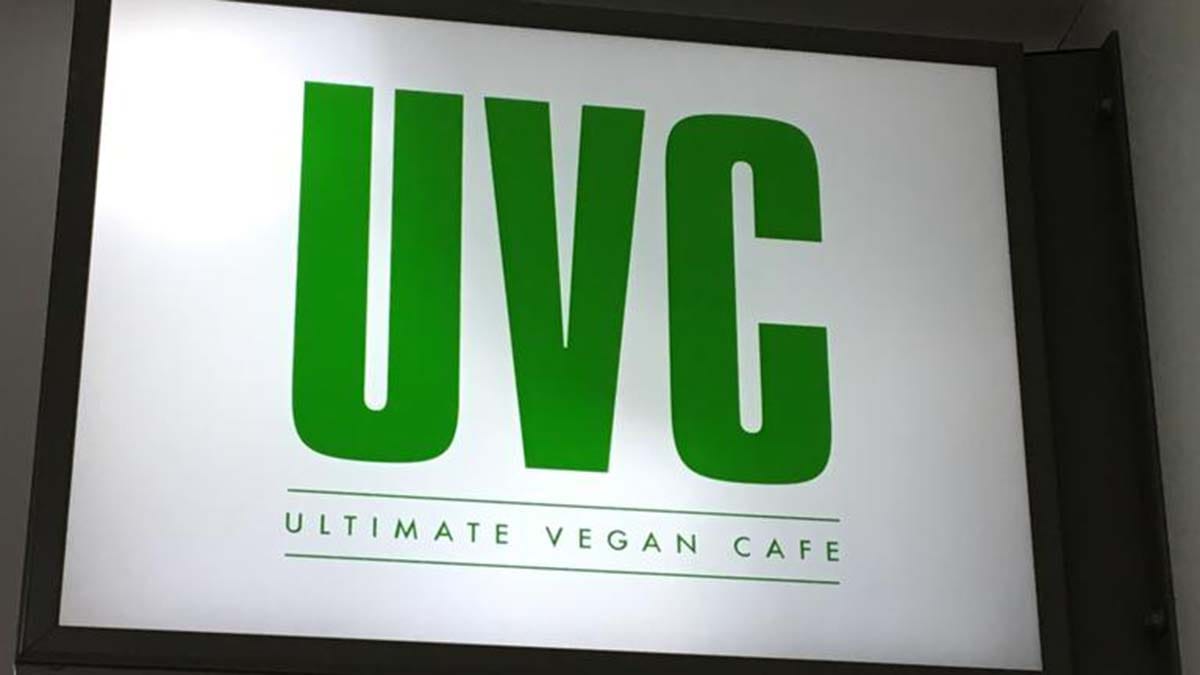 Ultimate Vegan Cafe sign